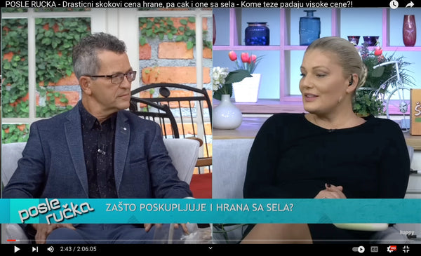 ZETS Orchard co-owner Zoran Joksimovic on the Happy TV - Posle Ručka Show